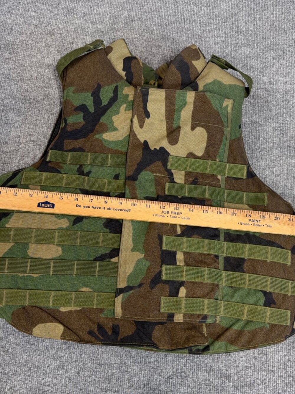 Point Blank Interceptor Base Vest Soft Inserts M81 Woodland Camo Medium Yoke - Picture 3 of 13